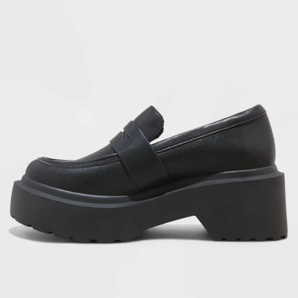 Wild fable Black Lacey Platform Loafer Size 11 - Picture 2 of 7